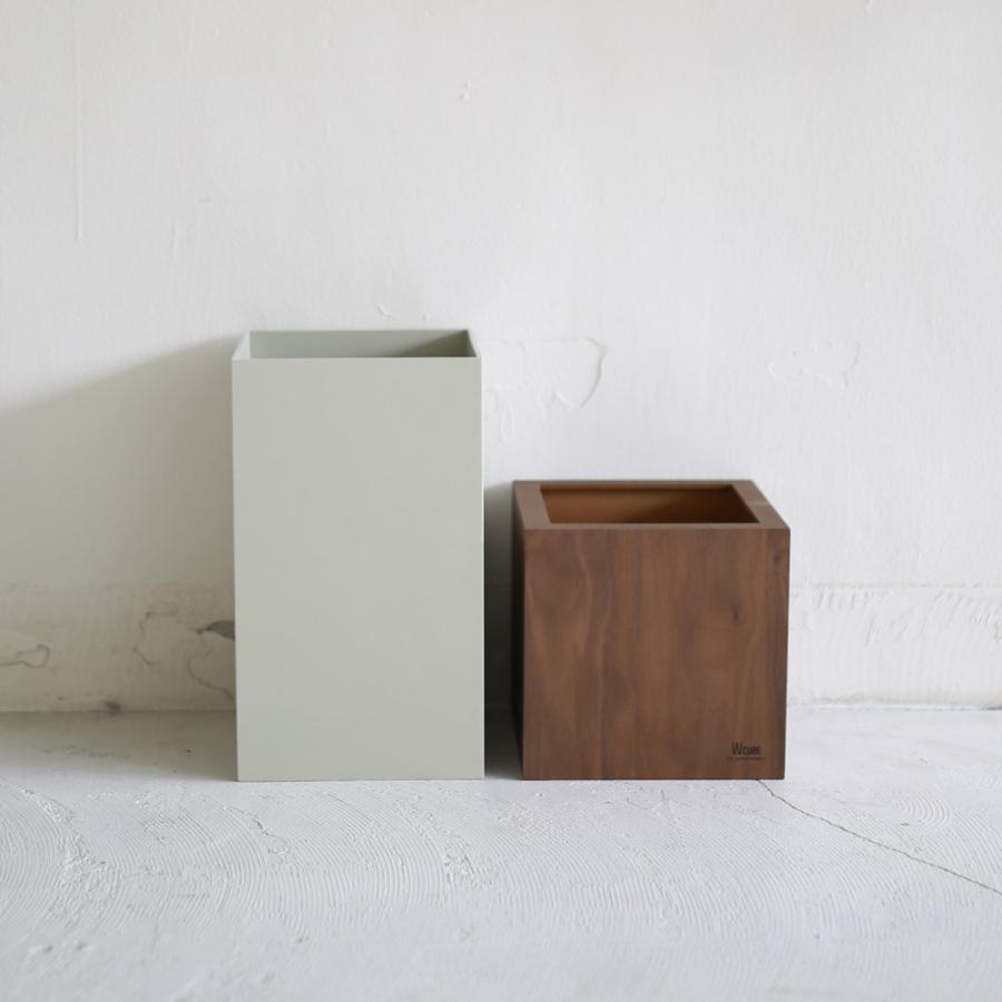 ごみ箱 W cube walnut × gray |  | 02