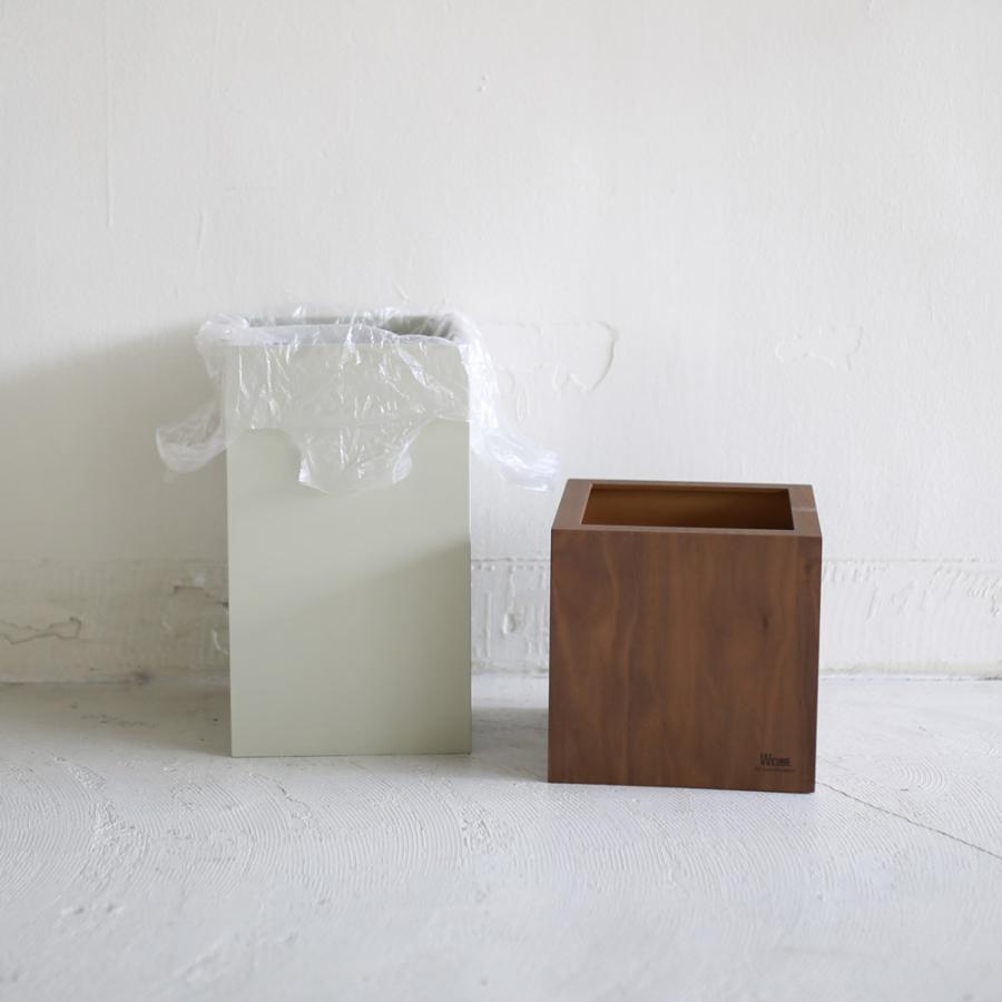ごみ箱 W cube walnut × gray |  | 03