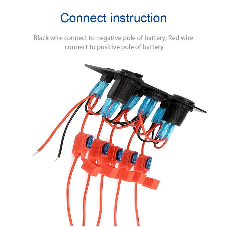 増設ソケット スイッチパネル 車 5ギャング スタート ストップ ボタン ボート Led ロッカー 電圧計 アウディ B6 Bmw 6s 12v S C Km 222 リアン 通販 Yahoo ショッピング
