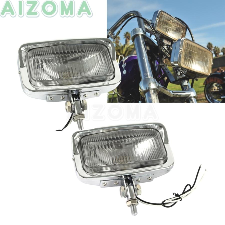 他で売れました。デュアルスクエアヘッドライト ステー付き アメリカン