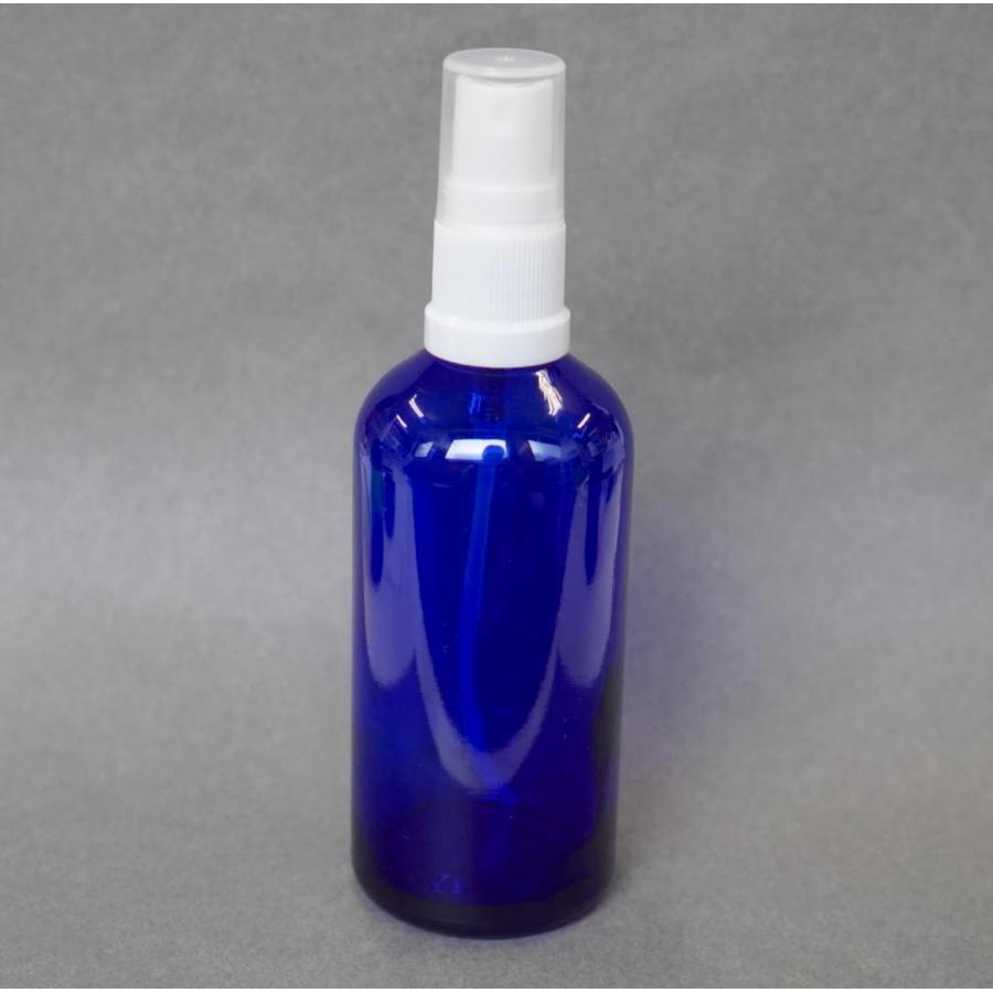 遮光性 ガラス 角丸 スプレー 容器 】 100mL 1本 白ノズル 選べる 3色
