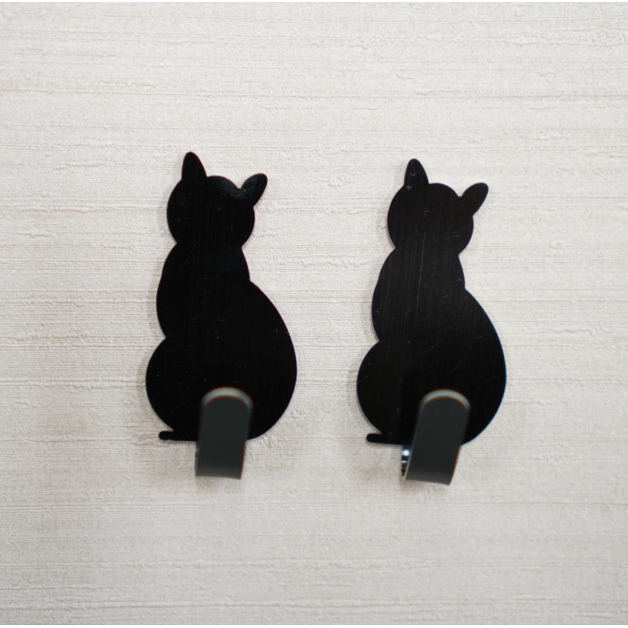 キャットテールフック ブラック 壁に貼り付けタイプ キーフック 黒猫 鍵 玄関収納 かわいい ネコ ねこ 猫 にゃんこ グッズ 尻尾 しっぽ シッポ 便利 Cat02 レソンシエル ジャポン レソポン 通販 Yahoo ショッピング