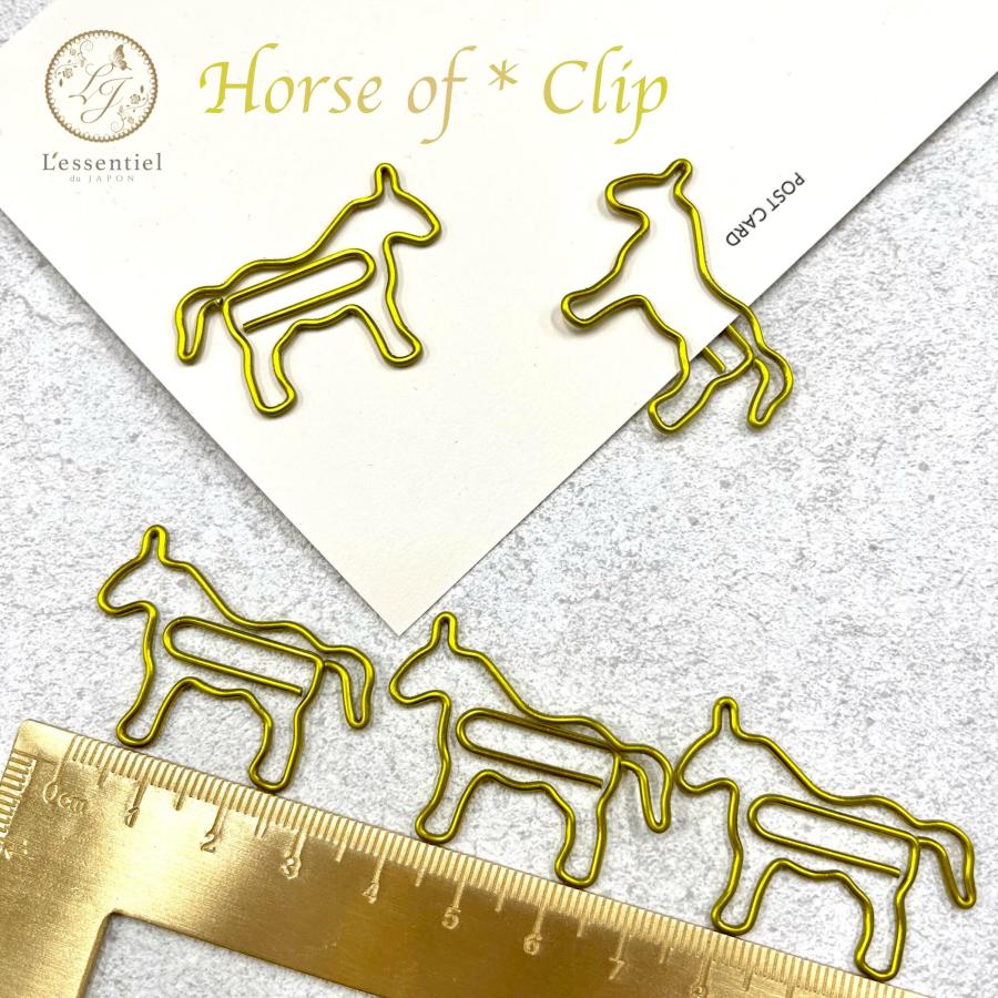 ゴールド 馬 クリップ】10個 ホース ポニー 馬主 競馬 ウマ