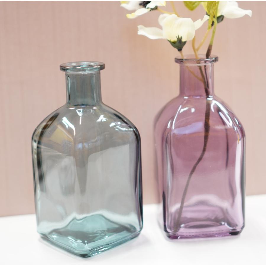 クリア フラワーベース 花瓶 インテリア 花 挿木 ドライフラワー ガラス製 リビング 透明 遮光 おしゃれ パープル ブルー Kabin02 レソンシエル ジャポン レソポン 通販 Yahoo ショッピング