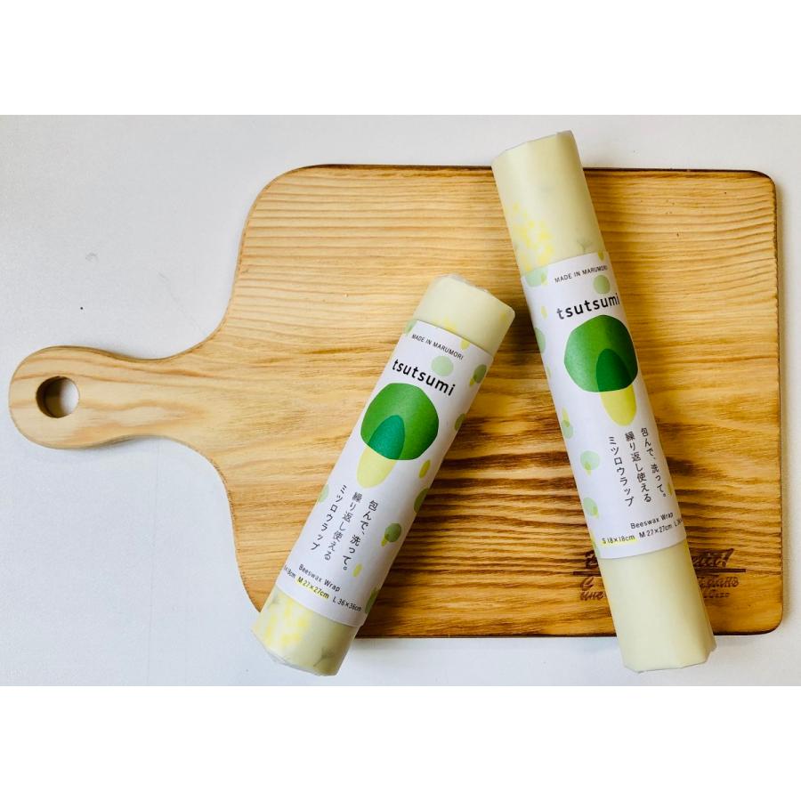 【tsutsumi ミツロウラップ】たんぽぽ柄(一枚入り) Sサイズ 18×18cm 食品用ラップ 食器 アウトドア ハンドメイド エコ みつろう |  | 01