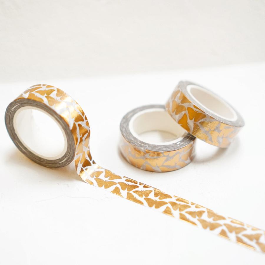 マスキングテープ 15mm 10m バタフライ 蝶 ゴールド ステマ アレンジ ラッピング シール 文房具 フレーム デコレーション コラージュ Mt Butterfly01 レソンシエル ジャポン レソポン 通販 Yahoo ショッピング