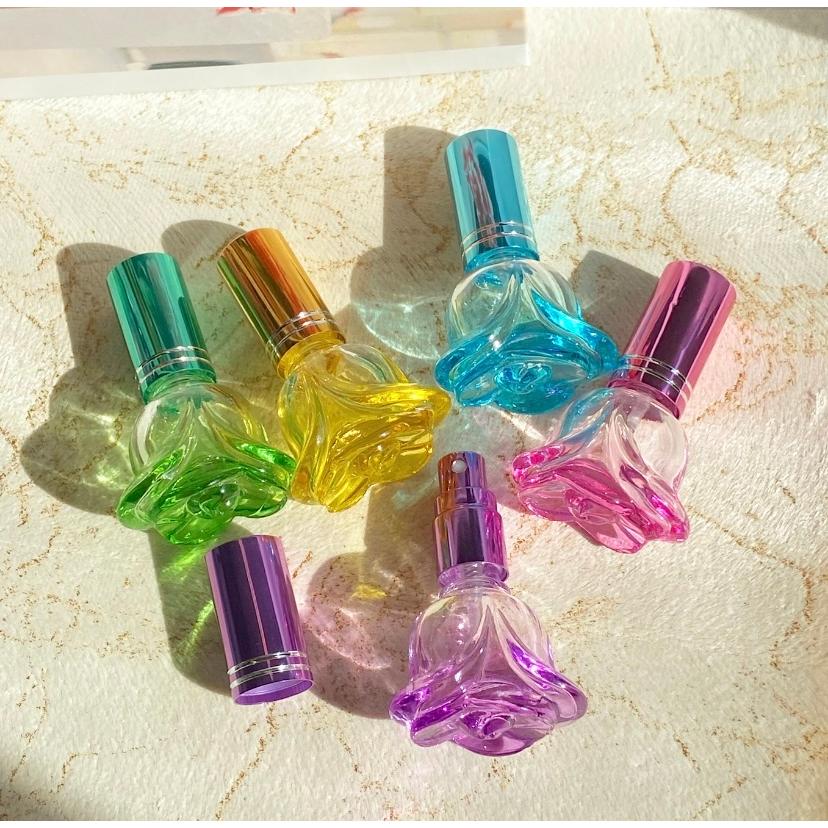 ローズカット スプレーボトル】10ml 1本 5色 紫 ピンク 水色