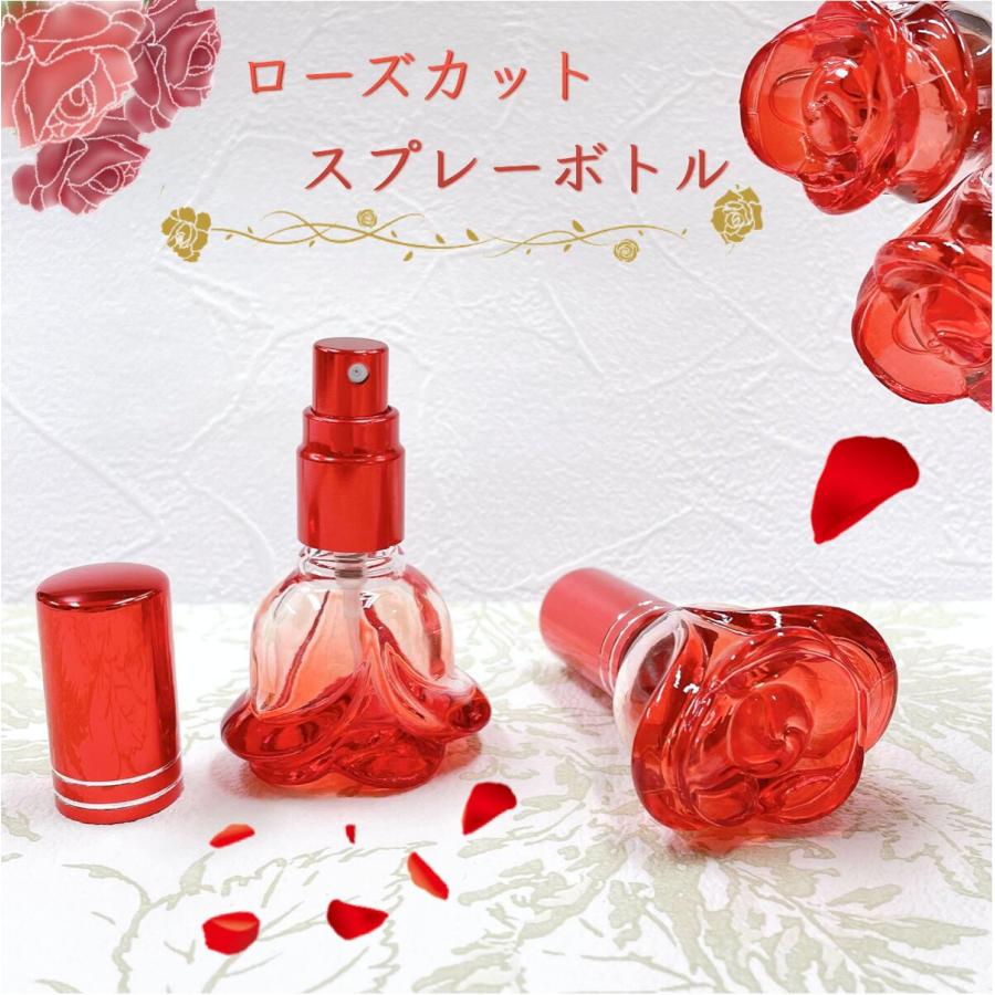 ローズカット スプレーボトル】10ml 香水 アトマイザー ガラス 赤 グラデーション ラインキャップ レッド 薔薇 バラ 詰替 容器 持ち歩き 携帯 ミスト 霧吹き :rosecut-sb10ml:レソンシエル ジャポン(レソポン) 通販 アトマイザー 香水 スプレーボトル 詰め替え 携帯