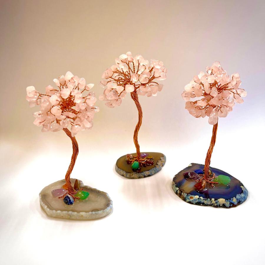 サクラクォーツ チャクラ ツリー 】 1個 幸運 パワーストーン