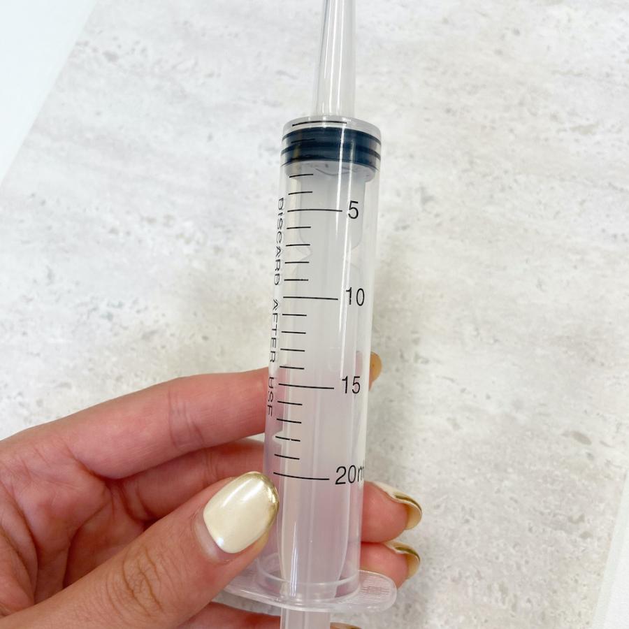 シリンジ 20ml 】1本 キャップ付 プラスチック注射器 針無し 器具
