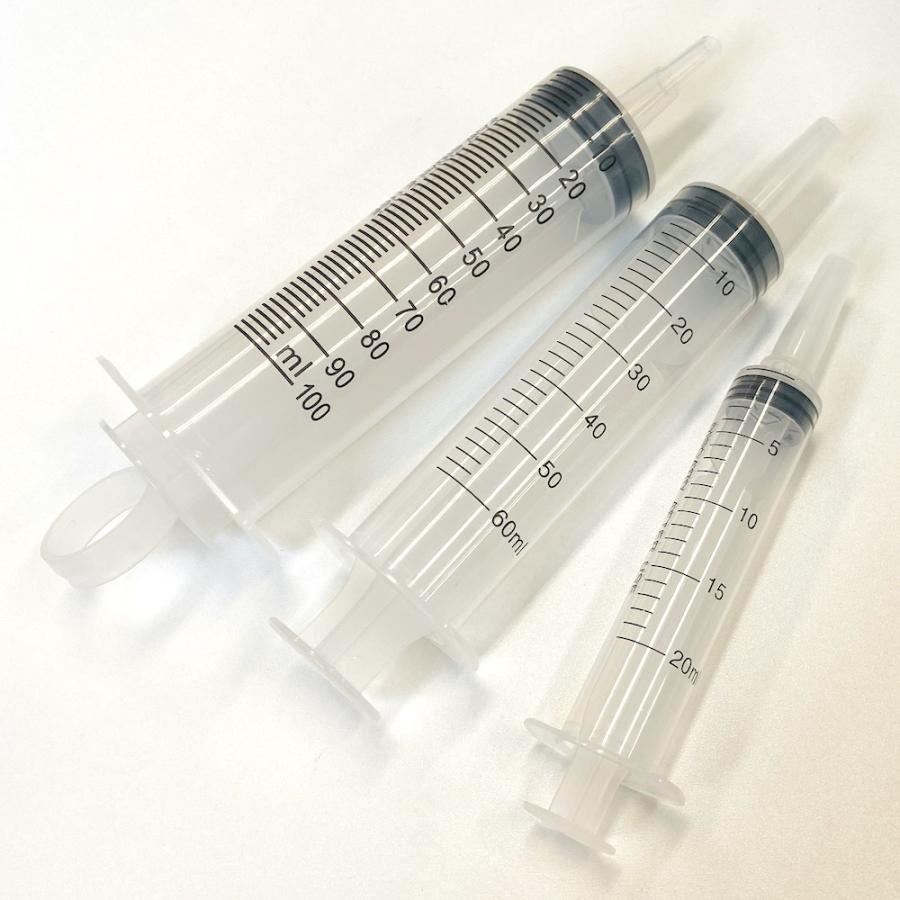 シリンジ 20ml 】1本 キャップ付 プラスチック注射器 針無し 器具