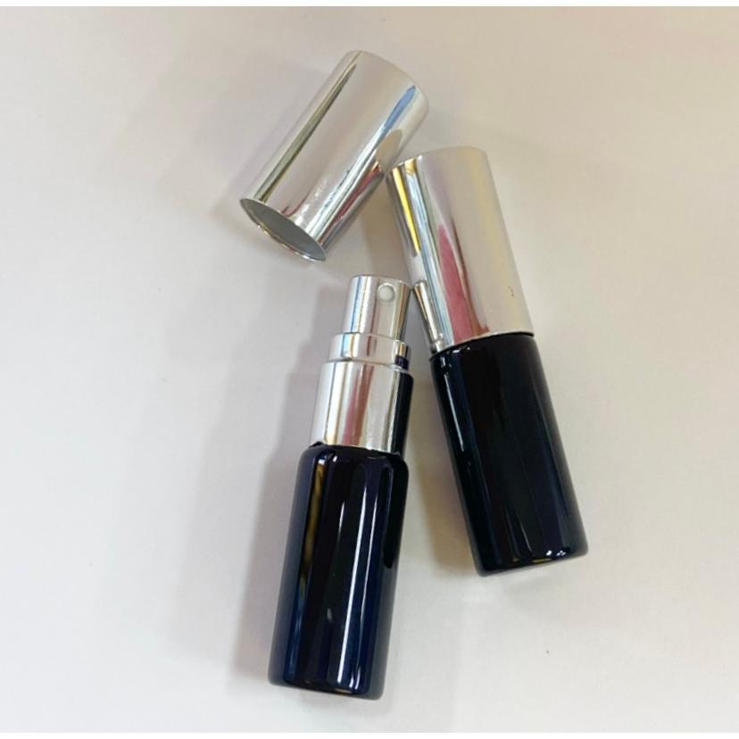 スプレー容器】5ml ボトル 黒 キャップ ゴールド シルバー 香水
