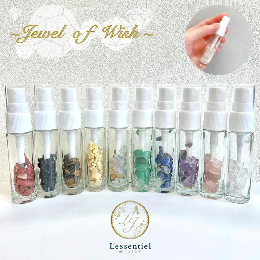 天然石入りスプレーボトル全10種】ホワイトノズル 10ml 宝石
