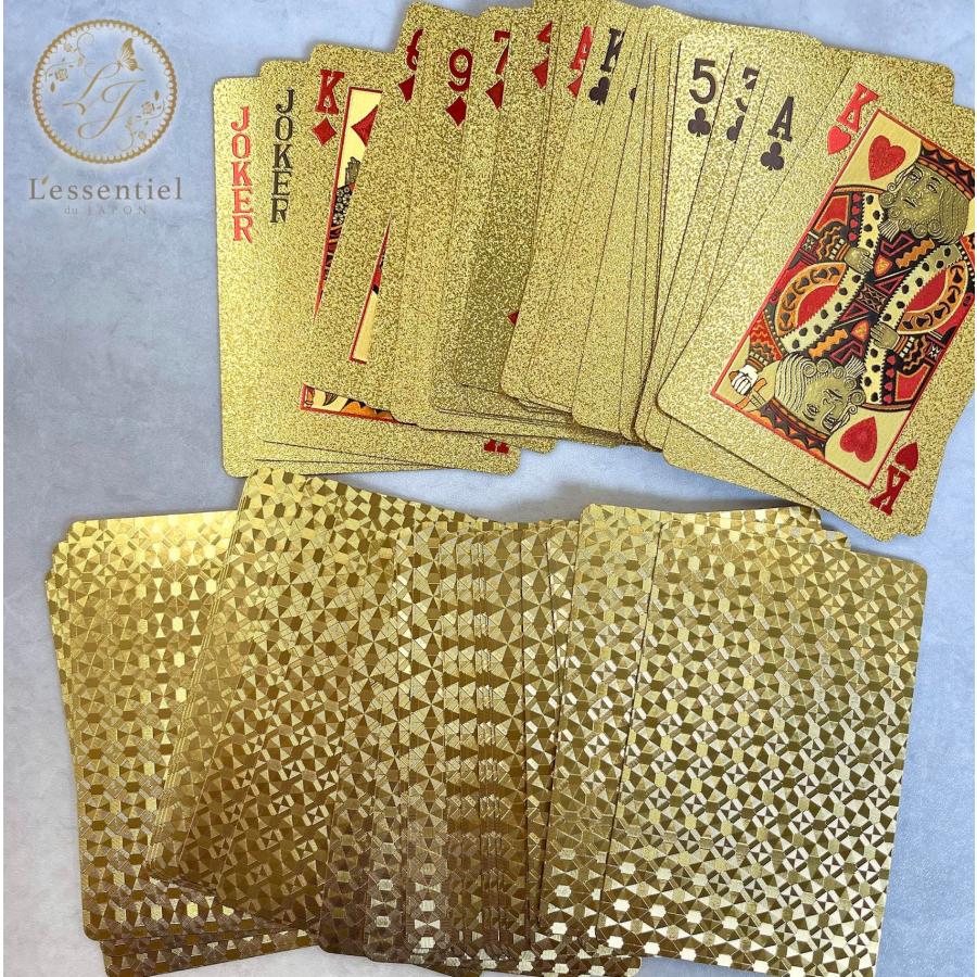 富豪 トランプ 》 カラー ゴールド 防水 金 カード ゲーム 旅行 ババ