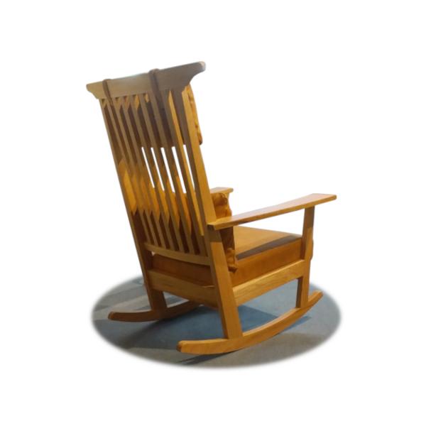 LEGACY レガシー ロッキングチェア  IC-066 ビンテージキャメル ファブリック×レッドオーク材 新品 一部地域除く送料無料 | シギヤマ家具工業 | 02