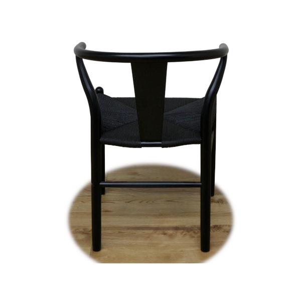 【アウトレット】北欧デザイナーズ風 チェア ペーパーコード ブラック ブラック Type-2 一部地域除く送料無料 |  | 03