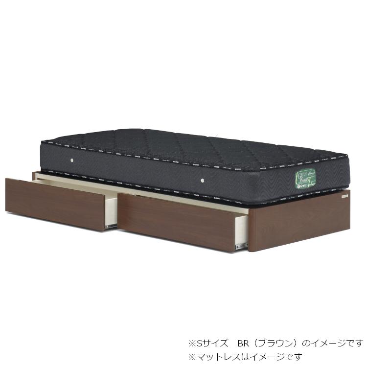 シモンズ グランツ ヘッドレス 引出し付 ワイドダブル WD 2色 オーク ウォールナット 新品 一部地域除く送料無料 | Granz | 02