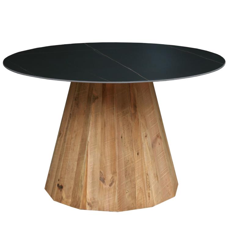 using Y563-1 ダイニングテーブル 120 円形 丸型 ラウンド セラミック