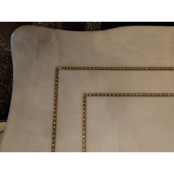 大理石天板 クリスタルライン ダイニングセット 5点セット ホワイト 新品 送料無料 |  | 04