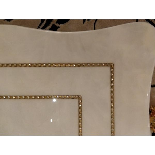 大理石天板 クリスタルライン ダイニングセット 5点セット ホワイト 新品 送料無料 |  | 05