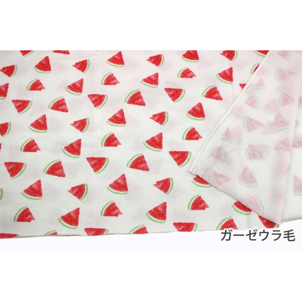 広巾ニット生地2素材／スイカ柄【50cm単位商品】 : 生地のお店LeSucre