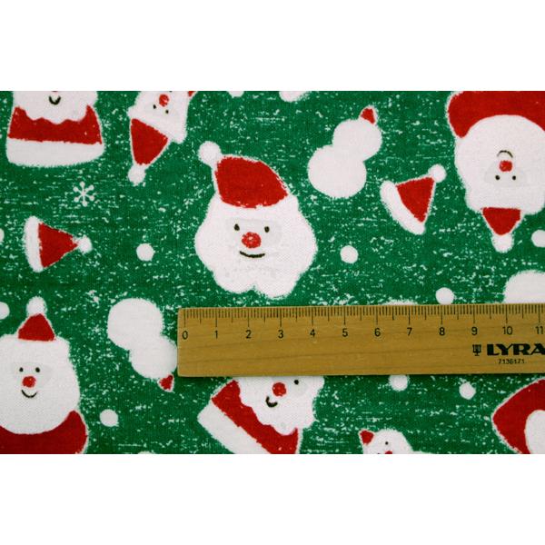 スムースニット生地103cm巾／サンタさん柄【50cm単位販売】 : 生地のお