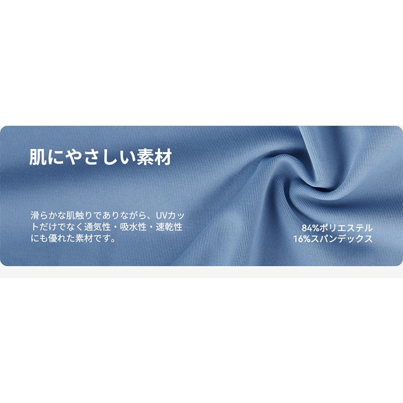 水着 レディース ラッシュガード 上下 セット 上下セット 体型カバー セパレート タンキニ 長袖 5点セット フード付き パーカー uvカットパーカー レギンス uvの画像