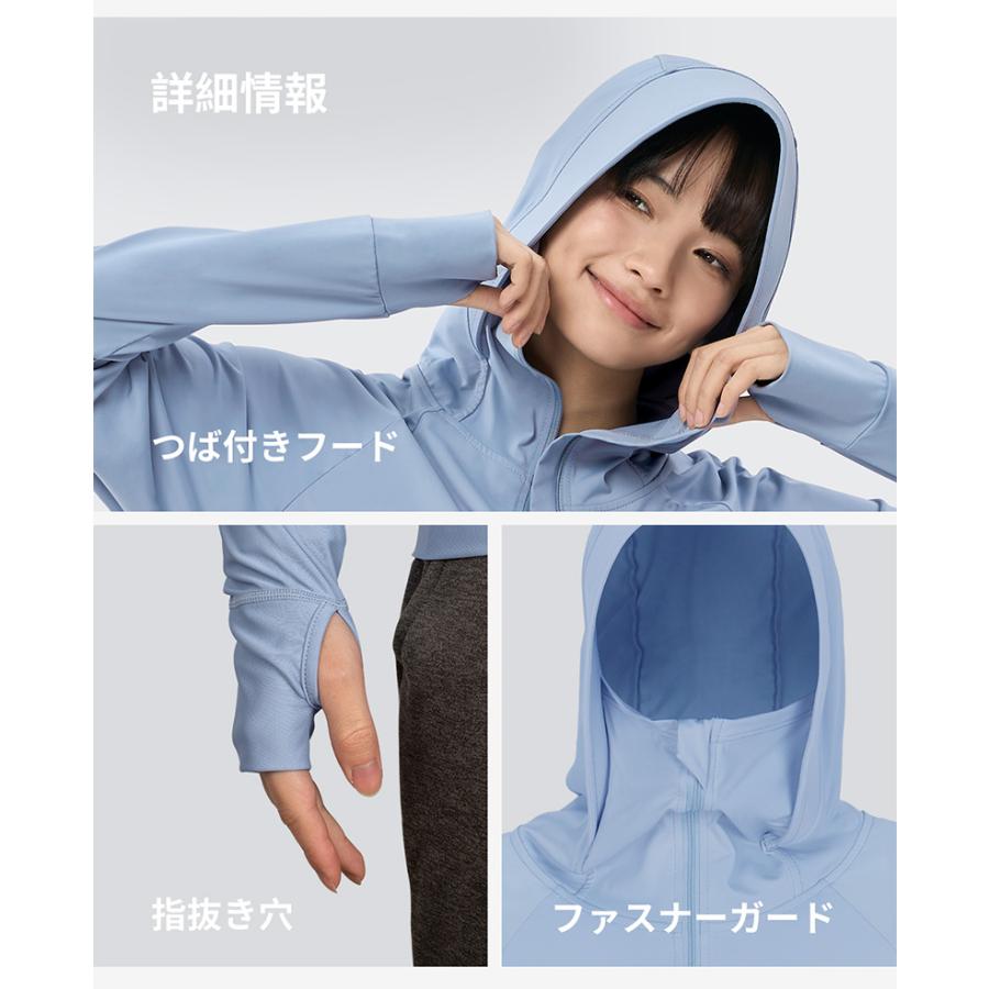 水着 レディース ラッシュガード 上下 セット 上下セット 体型カバー セパレート タンキニ 長袖 5点セット フード付き パーカー uvカットパーカー レギンス uvの画像