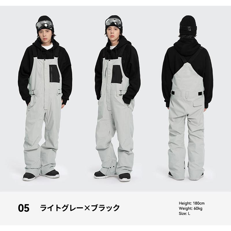 値下げしました】 メンズ ビブパンツ スノボウェアLサイズ 