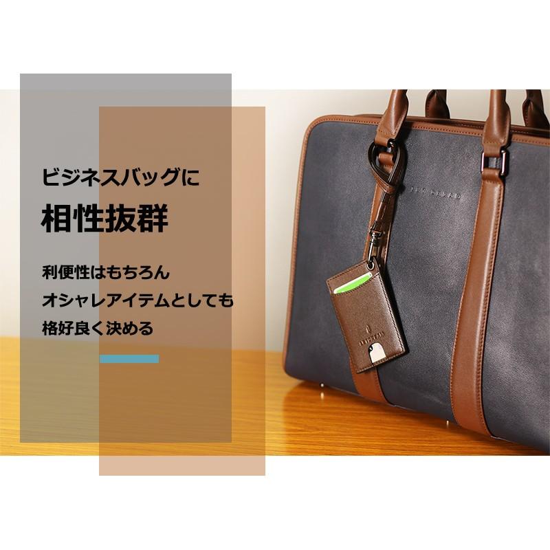 パスケース 本革 薄い スリム 単パス 定期入れ ストライプ付 革 メンズ レディース Idカード Ldr Letdreamバッグ専門店 通販 Yahoo ショッピング