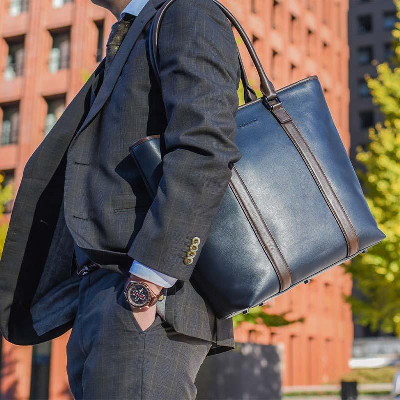 LETDREAM トートバッグ ビジネスバッグ メンズ 本革 革 出張
