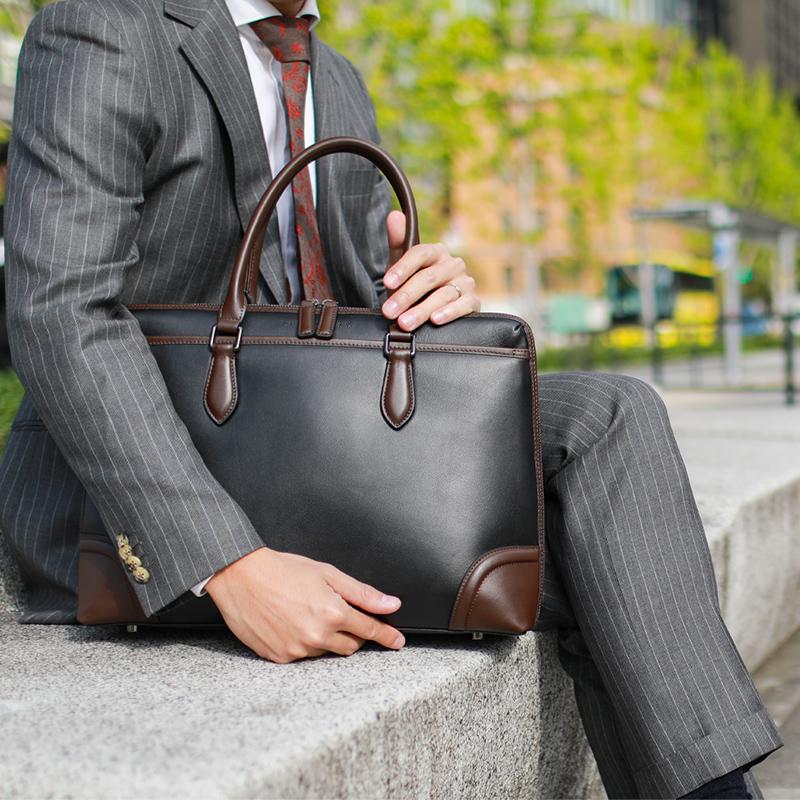大好評です ビジネスバッグ 本革 ブリーフケース メンズ 革 レザー
