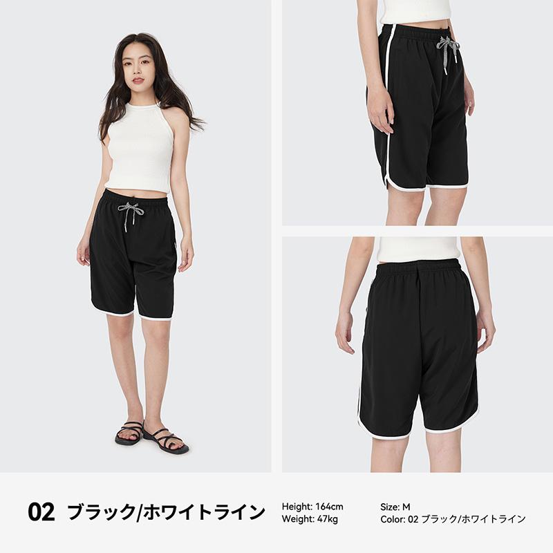 海外限定　新品未使用品　   ショーツ　海パン　ホワイト ACTLEIS（アクレイス） 水着 パンツ ショートパンツ レディース サーフ