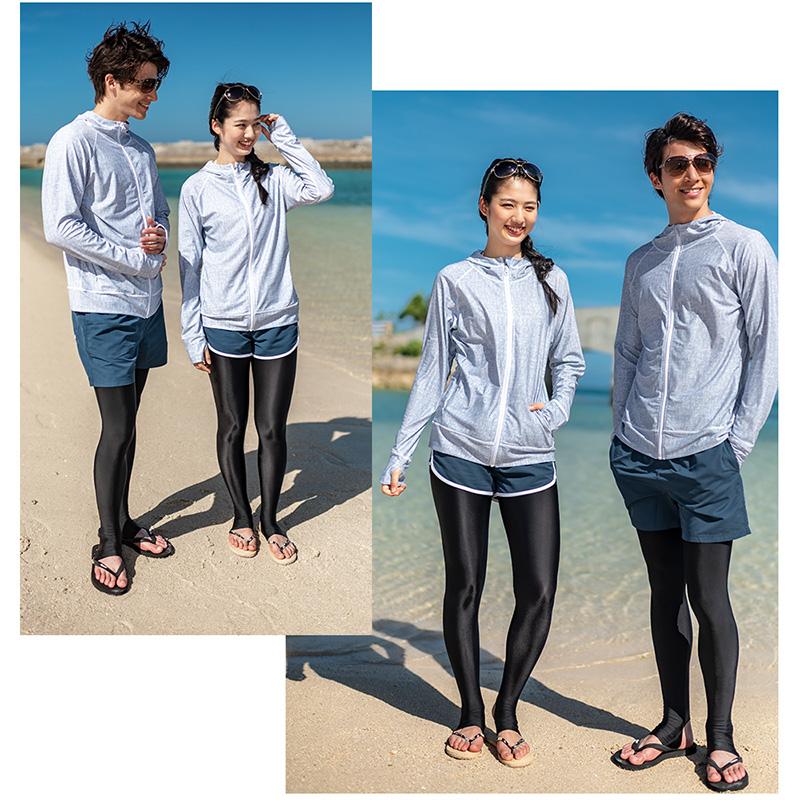 LEISURE SPORT ラッシュガード レディース トレンカ uvカット uv