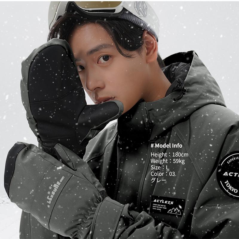 LEISURE SPORT スノーボード スキー グローブ メンズ スキーグローブ