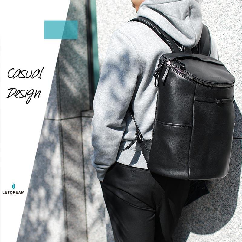 リュック ビジネス 本革 革 ビジネスリュック メンズ 通勤 おしゃれ 黒 リュックサック 男女兼用 レザー Rk006 Letdreamバッグ専門店 通販 Yahoo ショッピング
