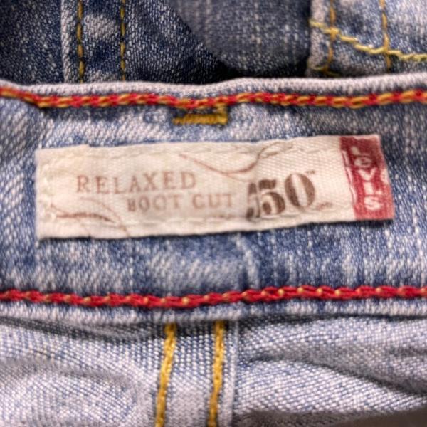 Levi's550TM デニムジーンズパンツ ライトブルー リラックスブーツカット 22S 実寸W40in 大きいサイズ 赤タブ 095553102LK10683｜leteety0120｜12