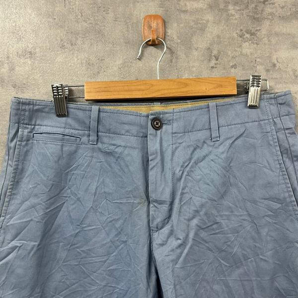 GAP ギャップ LIVED-IN チノパンツ ライトブルージップフライ ストレート W32L32 実寸W34in RN54023 USA 海外輸入 古着 S220308-N358｜leteety0120｜08