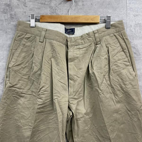 DOCKERS ドッカーズ チノパンツ D4 ベージュ ジップフライ リラックス 34×29 実寸W34in 40695-1024 USA 海外輸入 古着 S220403-N503｜leteety0120｜09