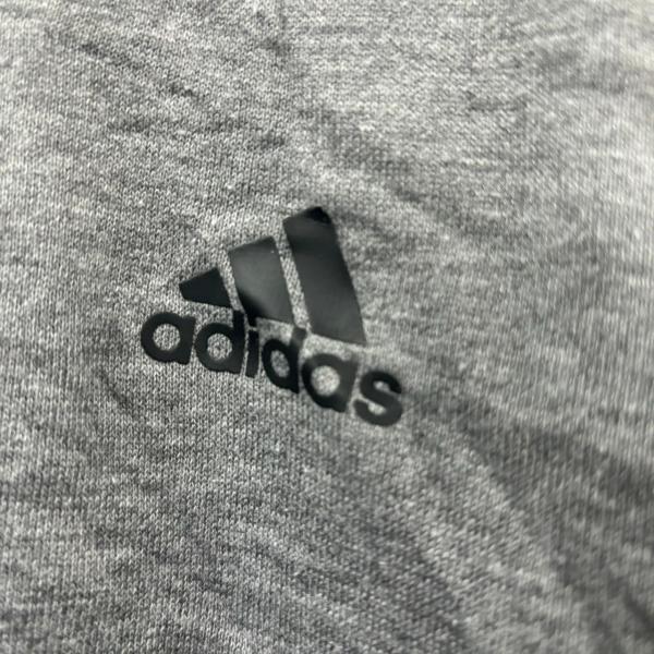 adidas アディダス グレー スウェット トレーナー XL 長袖 プリントロゴ ワンポイントロゴ RN88387 USA 海外輸入 古着 T10174｜leteety0120｜07