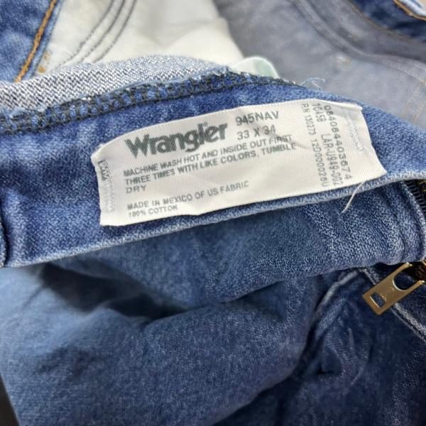 Wrangler ラングラー  デニムジーンズパンツ ブルー ジップフライ 33×34 実寸W32in 945NAV USA 海外輸入 古着 W220113-H051｜leteety0120｜13