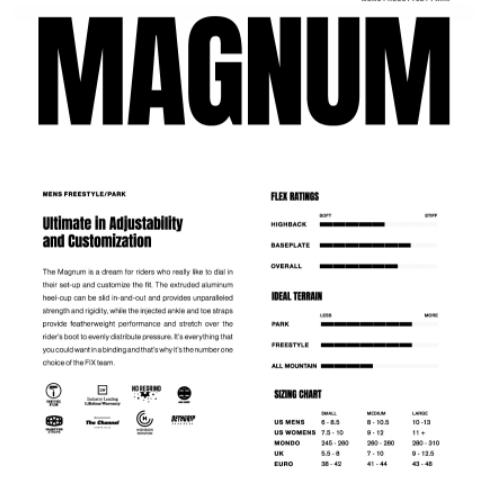 FIX BINDING MAGNUM GOLD　Mサイズ  CAPITA　スノーブーツ　VANS　スノーボード　BURTON　バートン　UNION FLUX Deeluxe BINDING｜lethalsurfsnow｜02