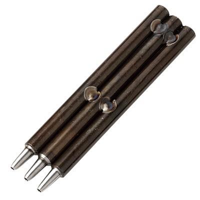3連ハトメ抜き 8号（2.4mm穴） クラフト社 穴あけ工具 穴あけポンチ 