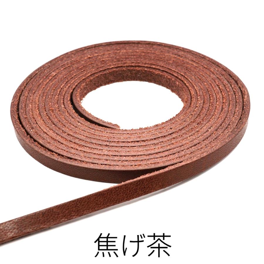 4mm巾サドルレース（ヌメ牛革）全4色 1.7mm厚 約180cm/本 クラフト社 