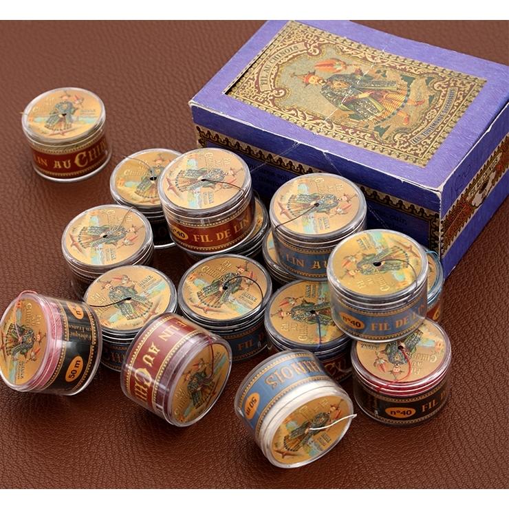 AU CHINOIS（オ シノワ） 0.5mmワックスリネン糸 50m巻き 全21色 手