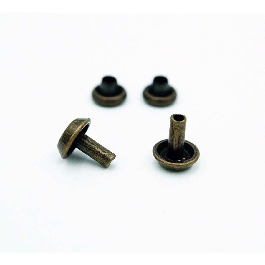 7mmフジタカ底鋲 小 アンティーク 5個入り No.39 レザー用金具 レザー