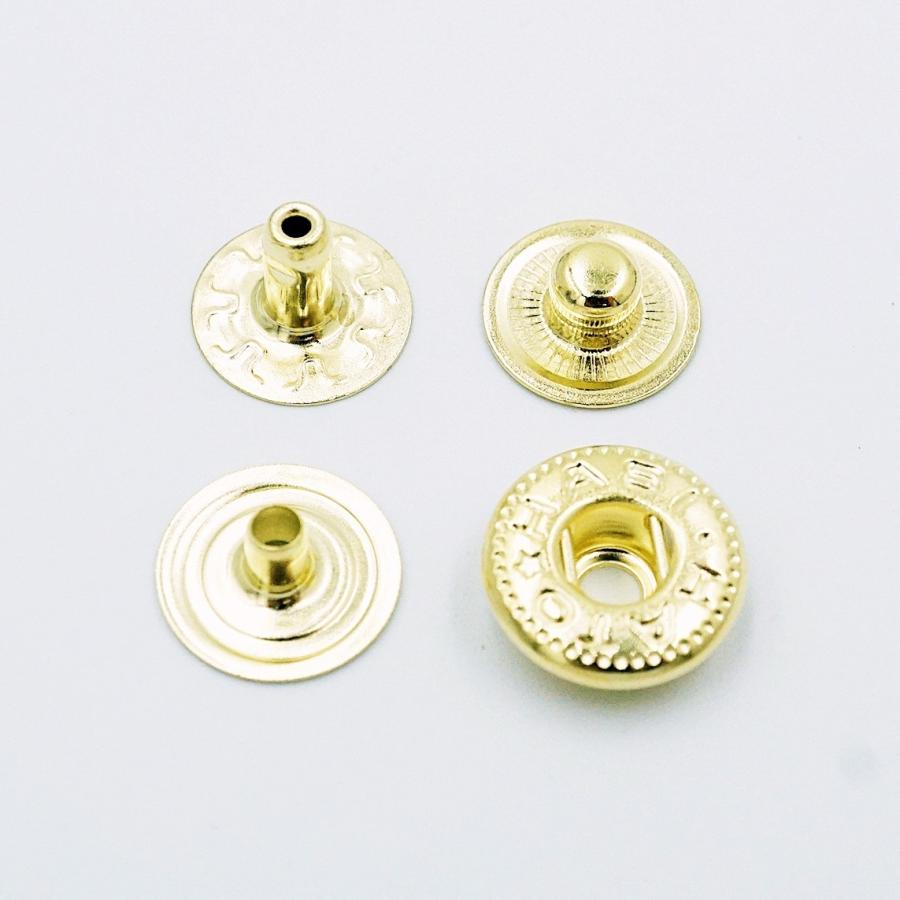 バネホック（小）ハンシャセット（頭なし） ニッケル/ブラス 20個入り