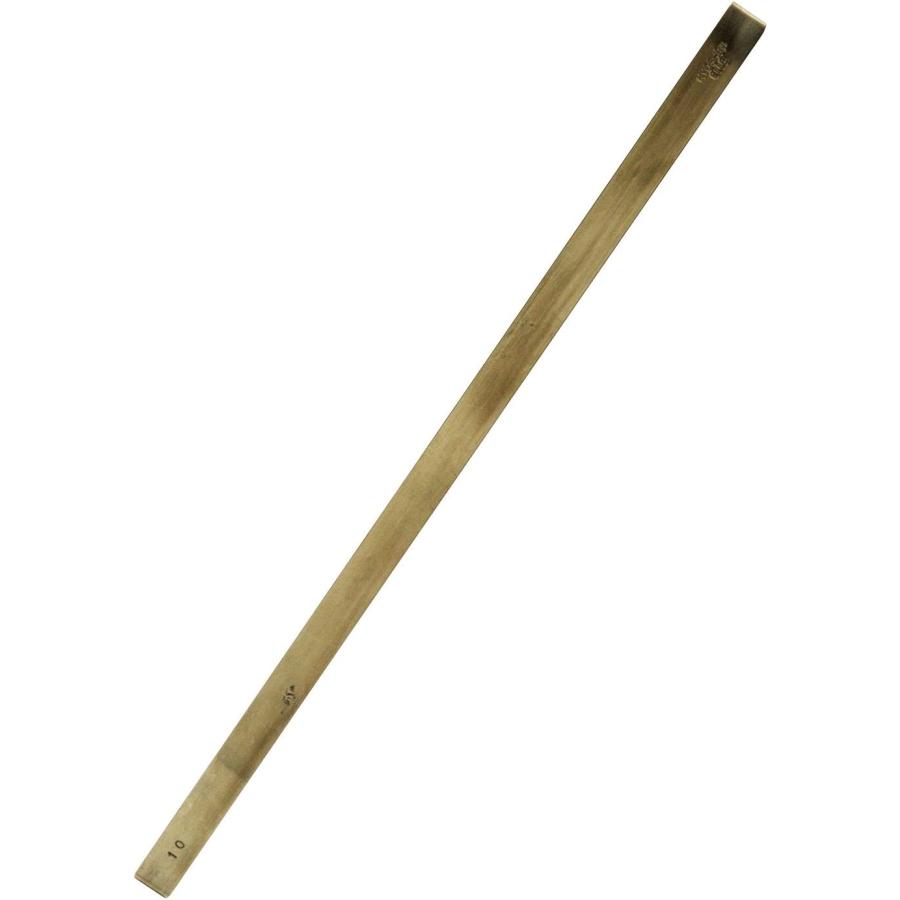 ヘリ裁ち棒 ヘリ定規 10mm幅 真鍮製 レザークラフト : レザー