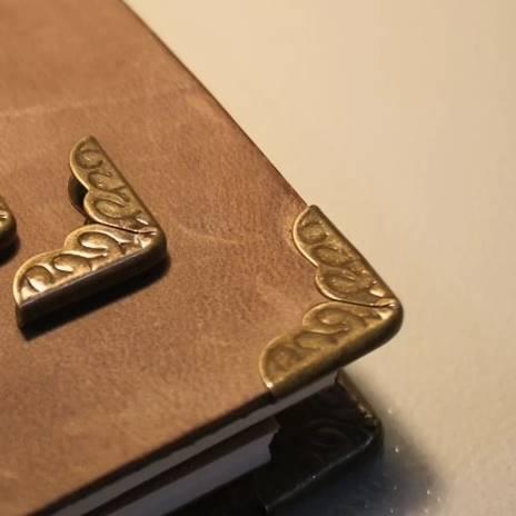 コーナー金具 4個入り アンティーク/ブラスメッキ 小/大 2サイズ 柄