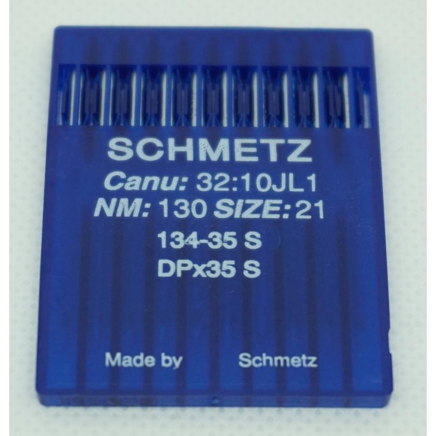 太軸・長】シュメッツ針 134-35S 縦菱針 10本入り 工業用ミシン針